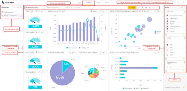 Sisense Dashboard Example