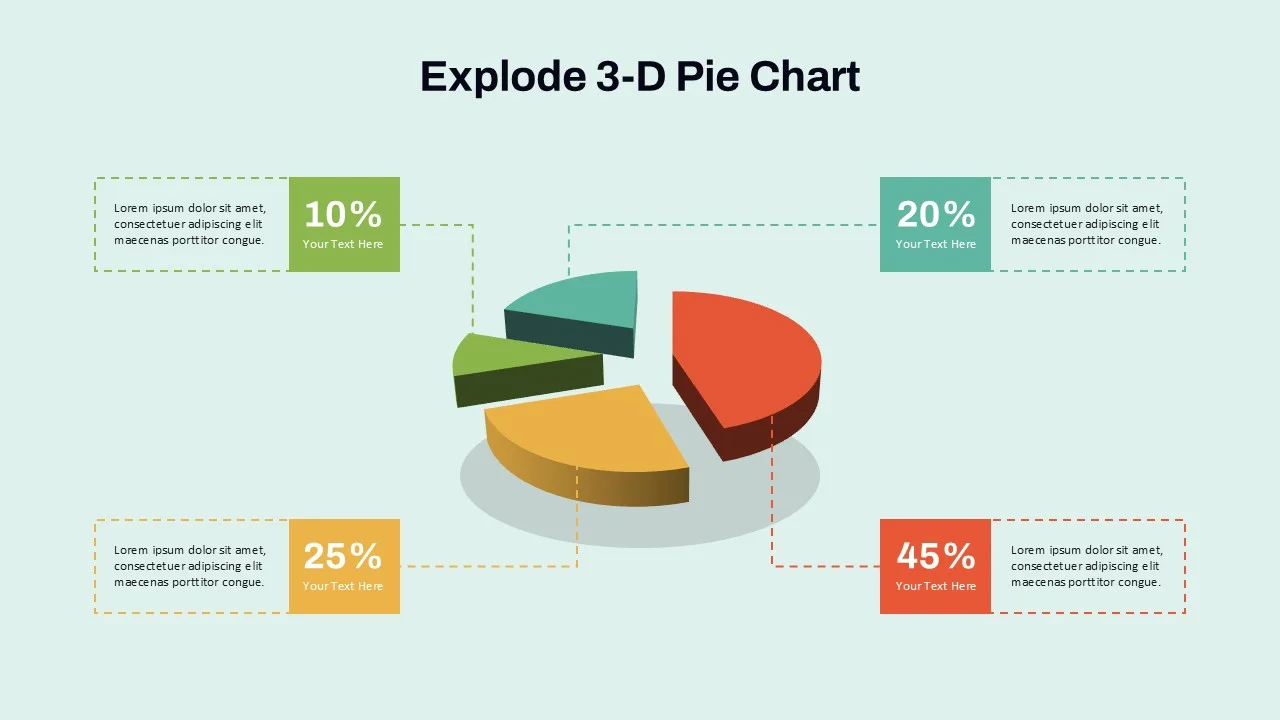 Exploded Pie Chart (3-D)