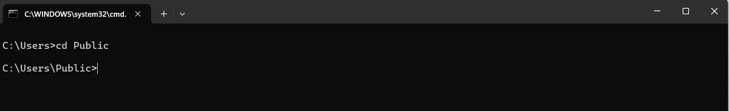 Key Command Prompt Commands: cd
