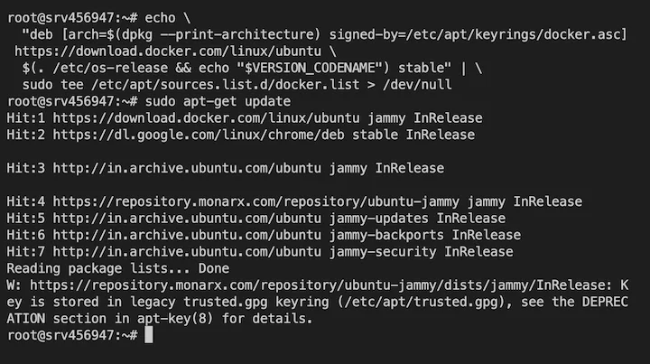 install docker linux