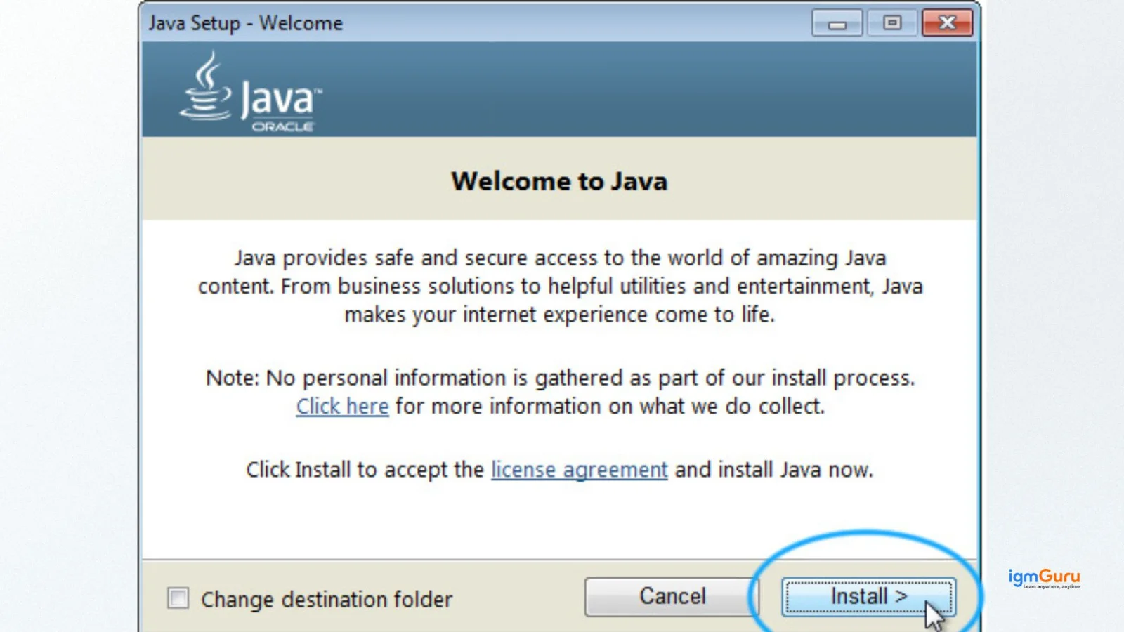 install java programming language