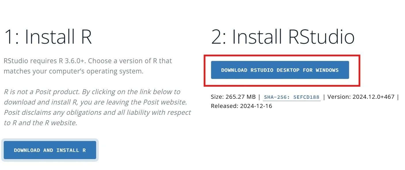 how to download and install r
