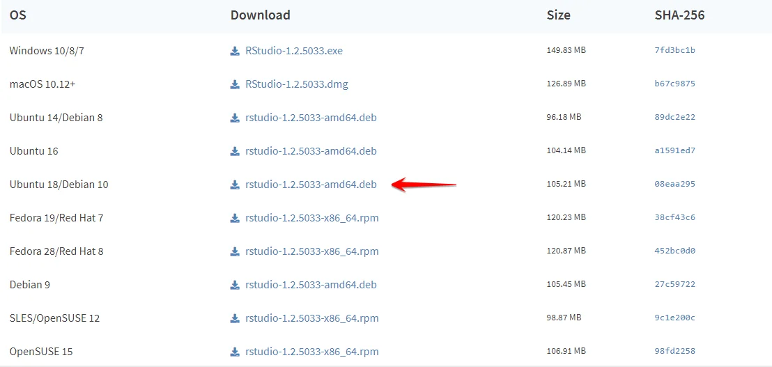 install rstudio