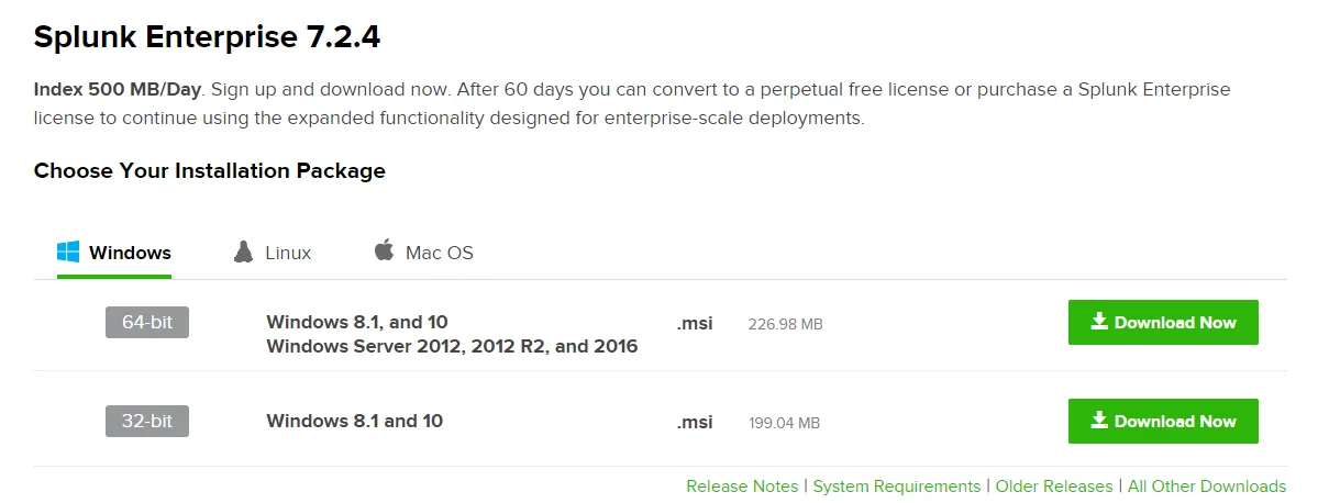 install splunk on windows