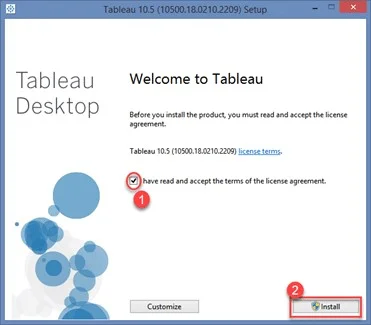 install trail tableau desktop