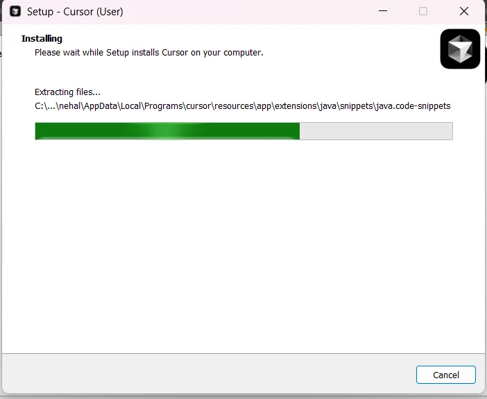 installing cursor ai