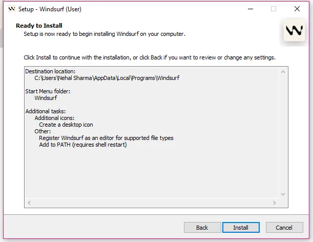 install windsurf