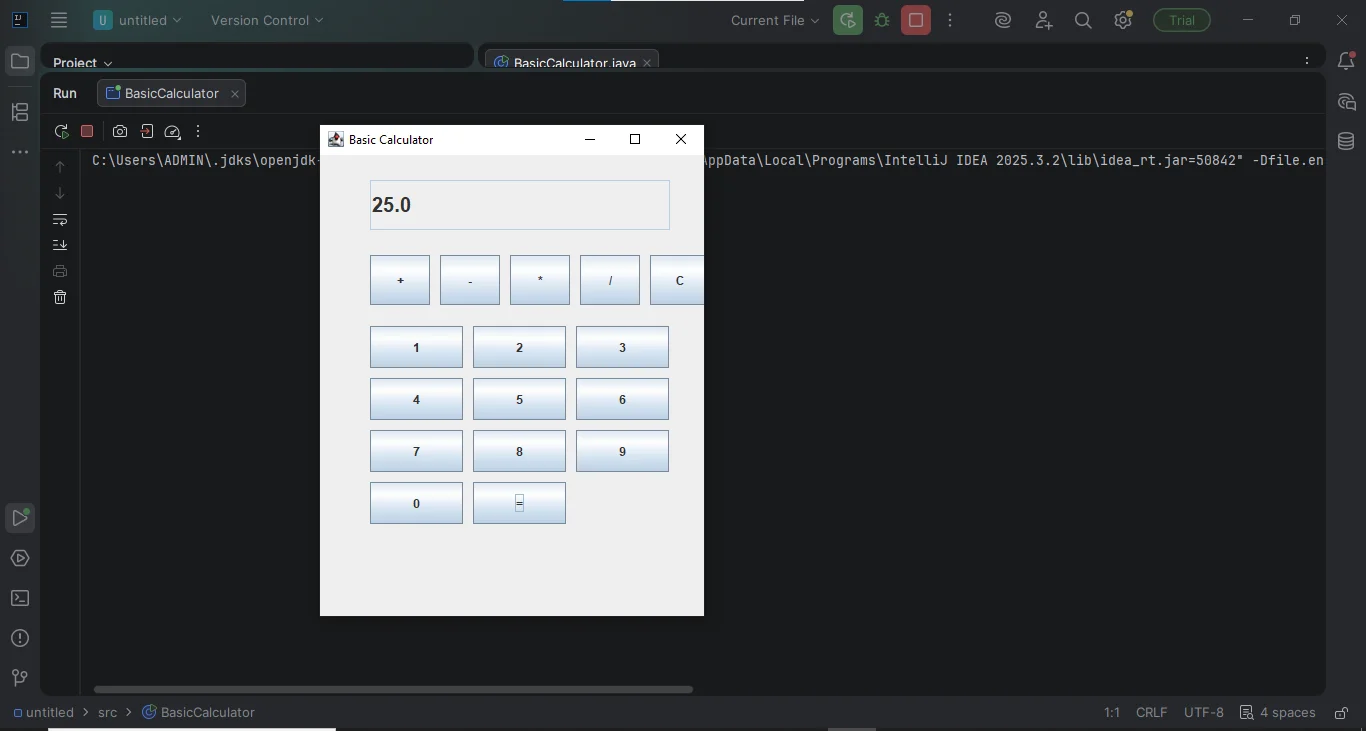 java basic calculator