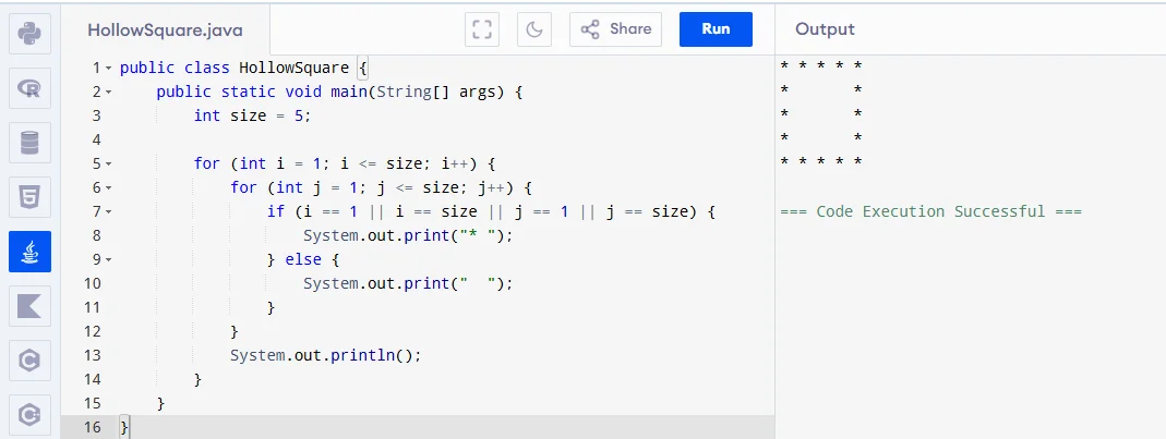 Pattern Programs in Java: Code Examples & Solutions (2026) | igmGuru