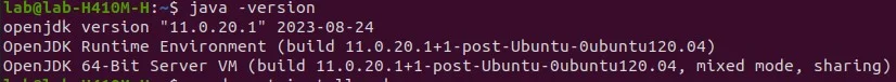 java version
