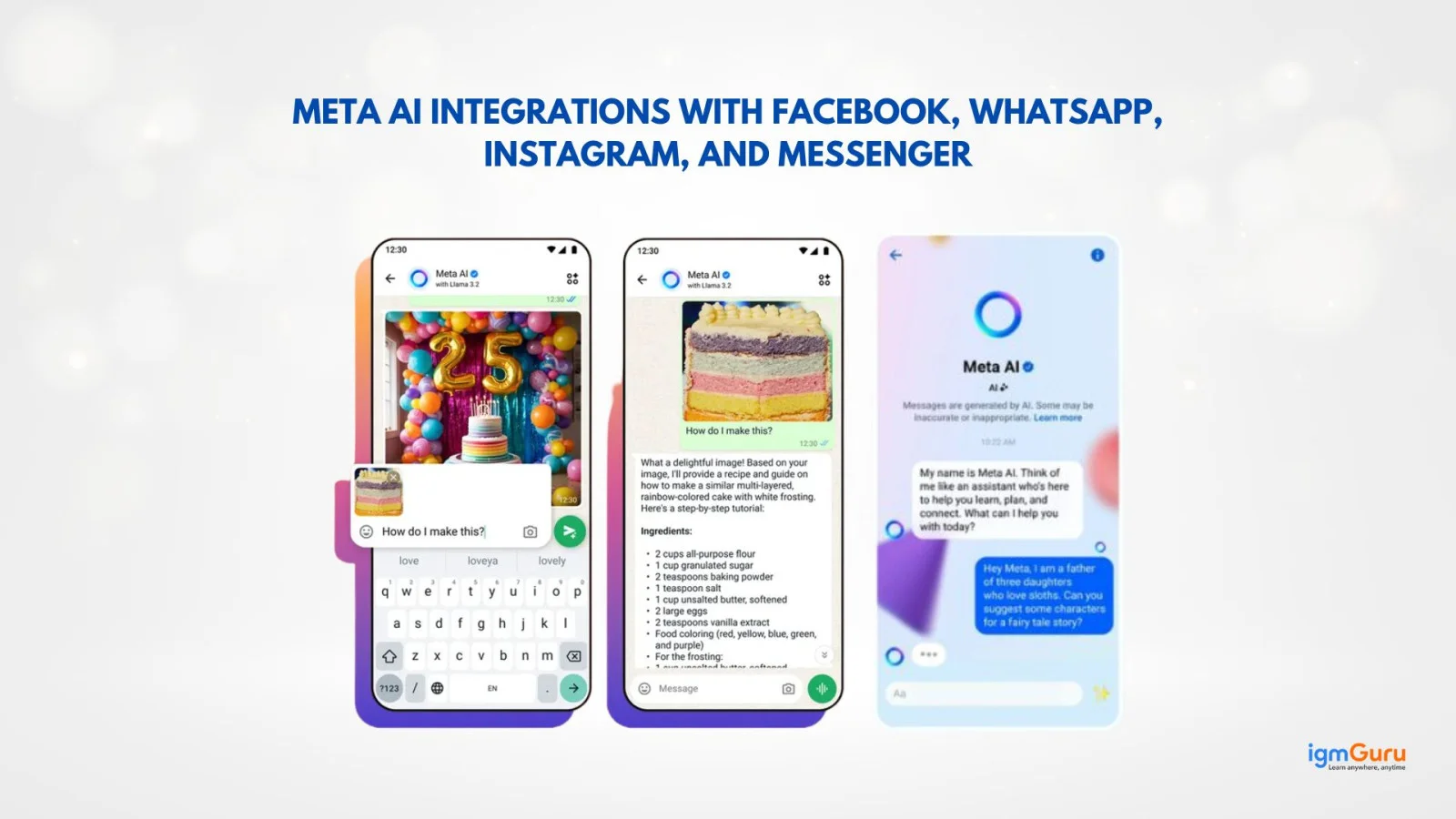 meta ai integrations with facebook whatsapp instagram and messenger