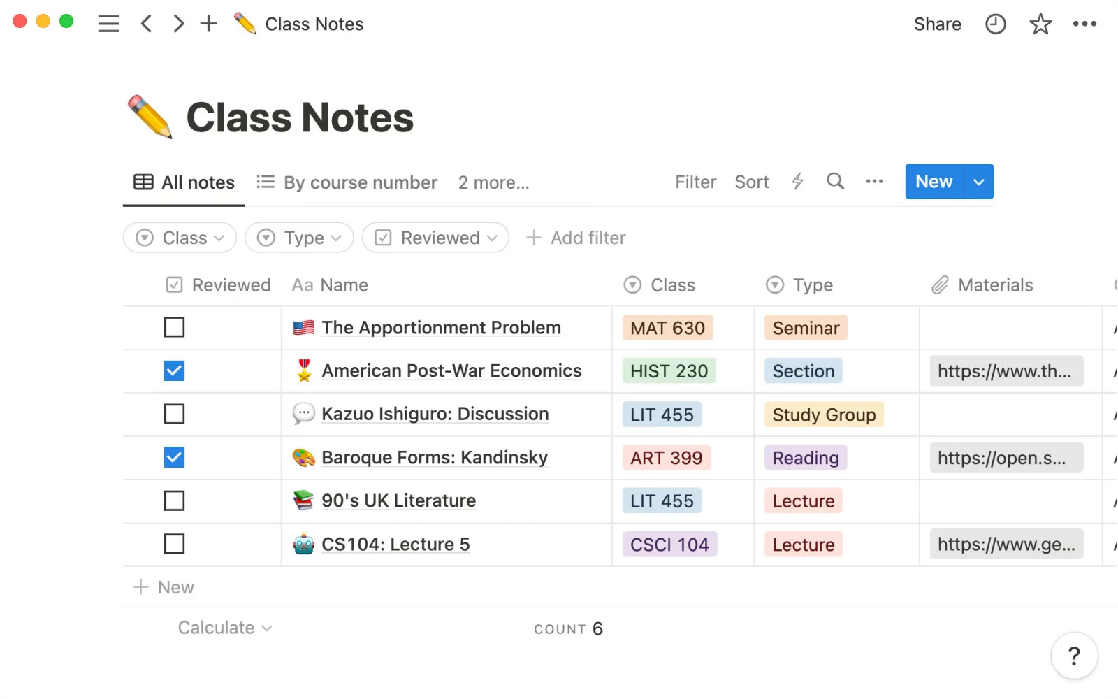 notion interface