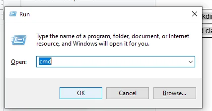 open command prompt to run Claude Code