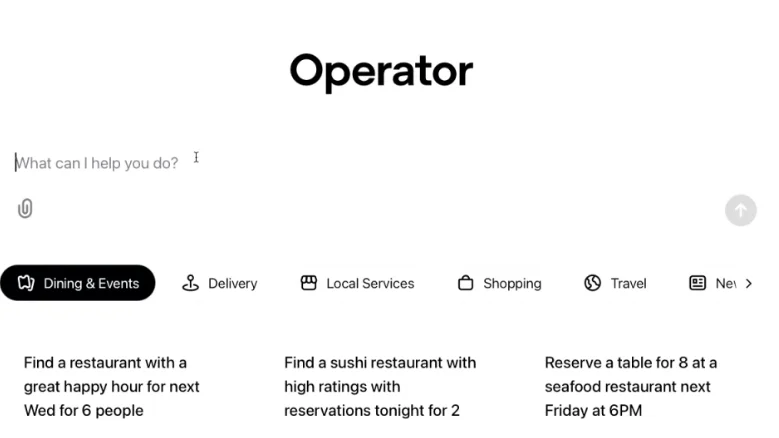 operator in chatgpt