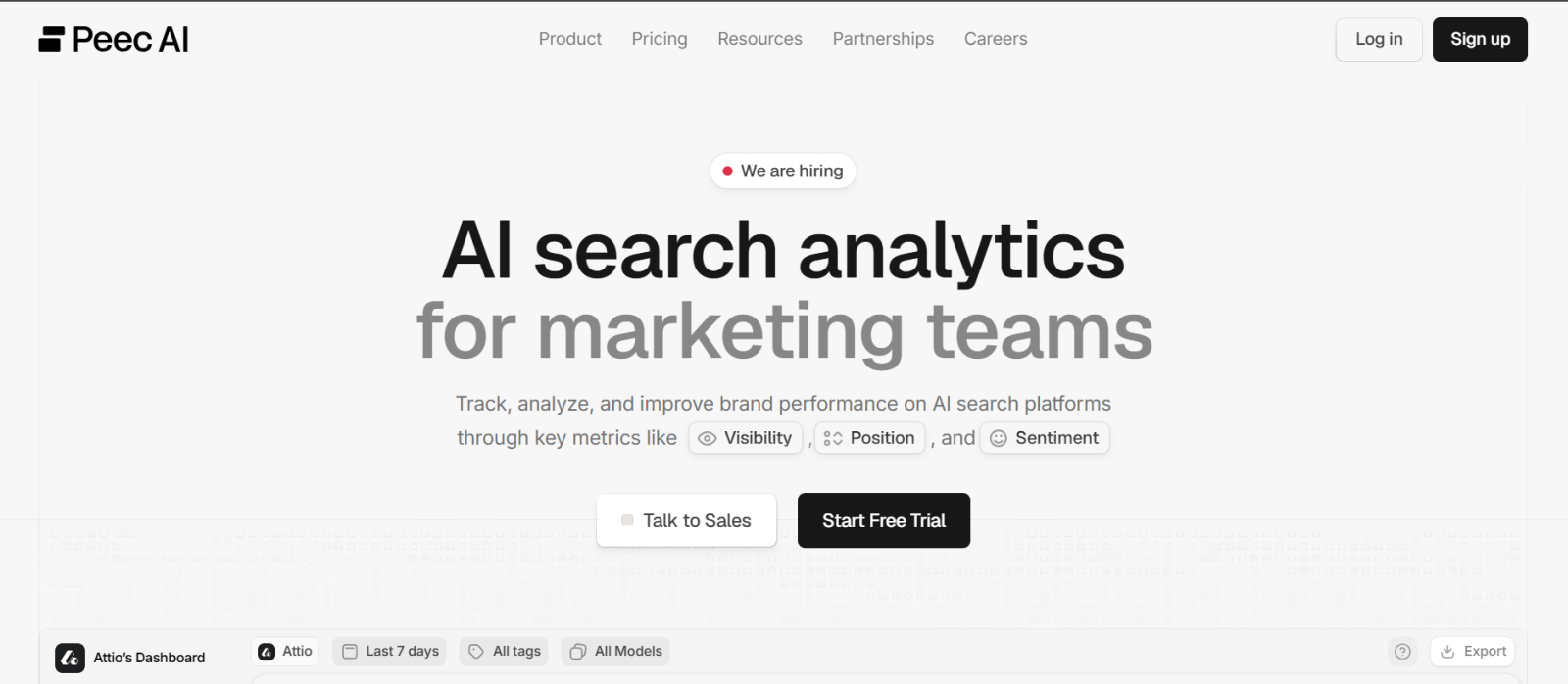 peec ai an ai visibility tool