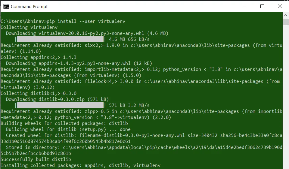 Tensorflow pip install