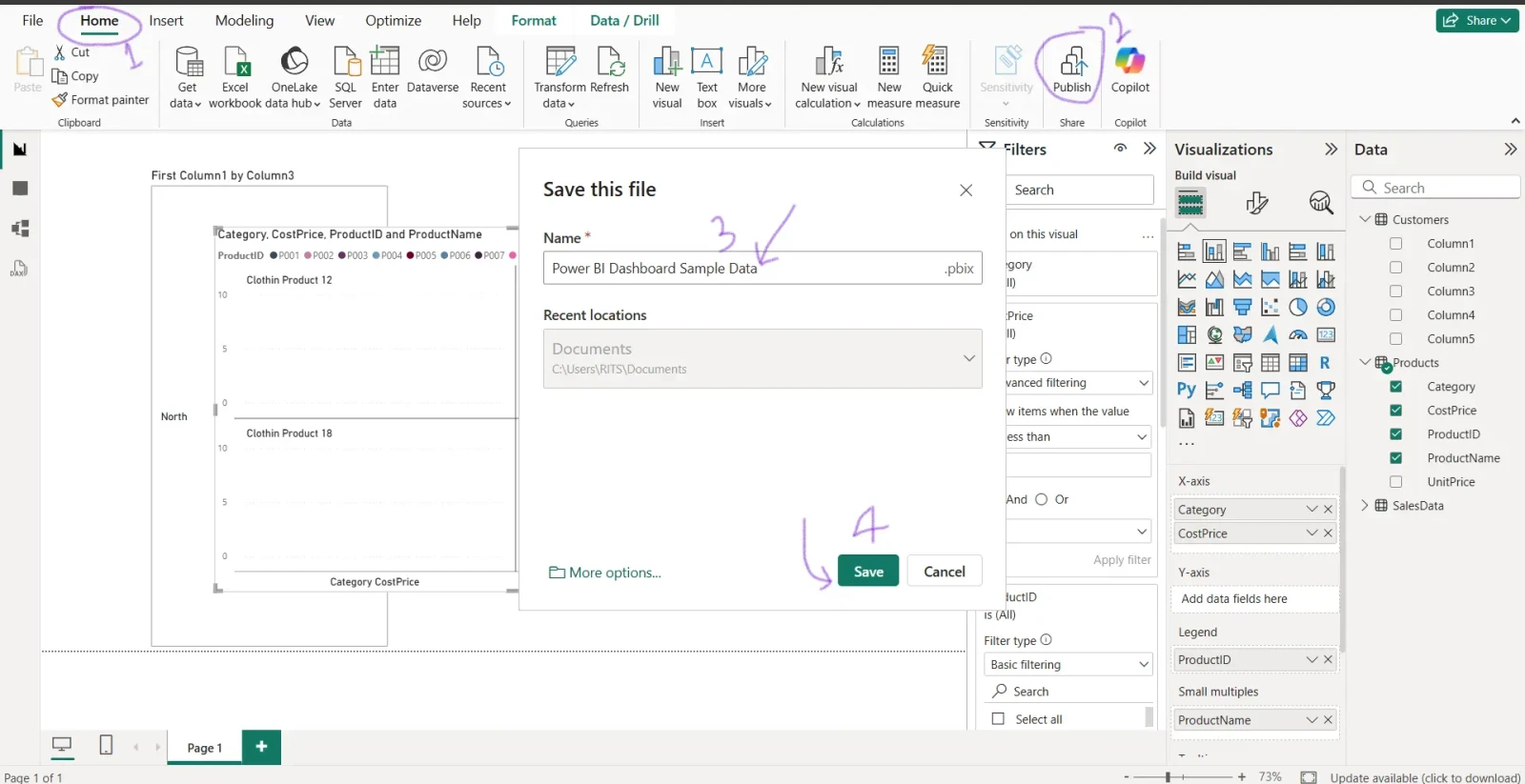 Publish the Report to Power BI Service Publish the Report to Power BI Service