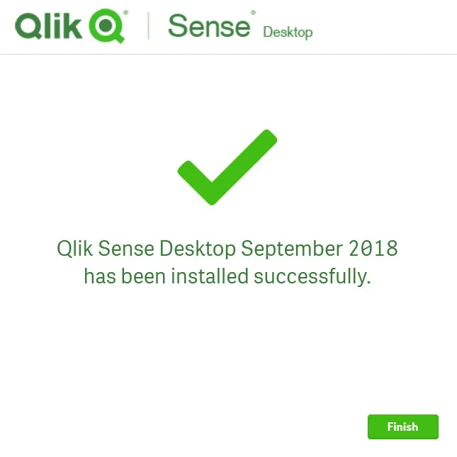 qlik sense successfully installation