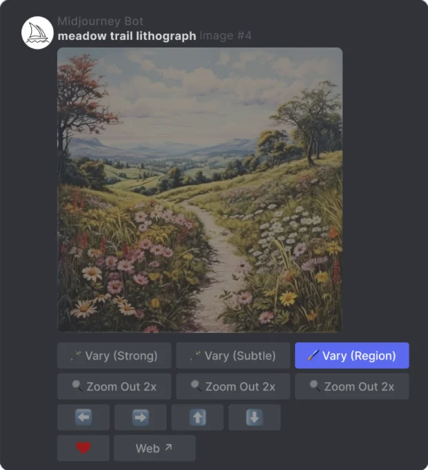 remix variation region editing in midjourney