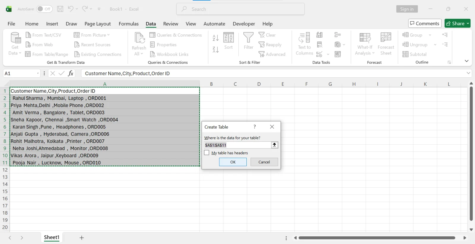 removing spaces using power query