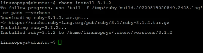 rbenv install 3.1.2