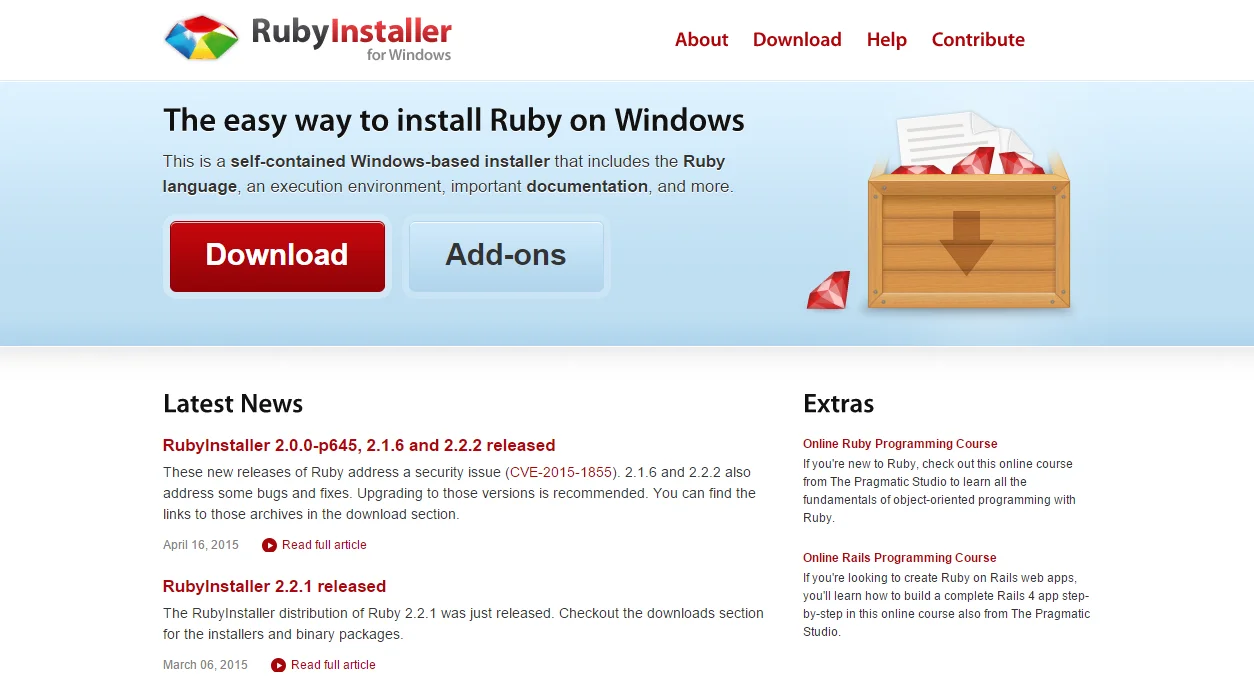 Install Ruby On Rails