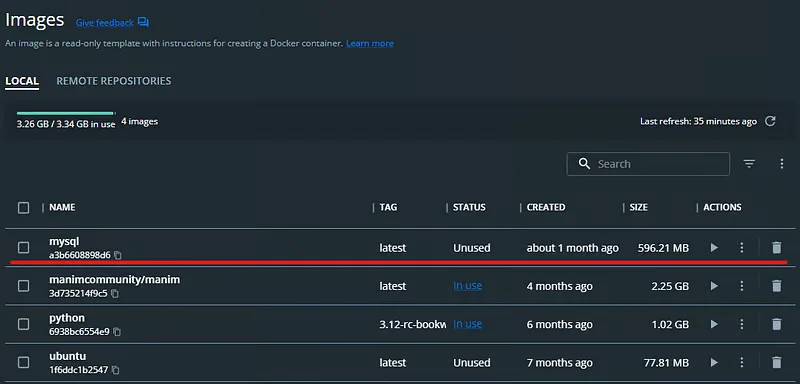 set up and configure mysql in docker