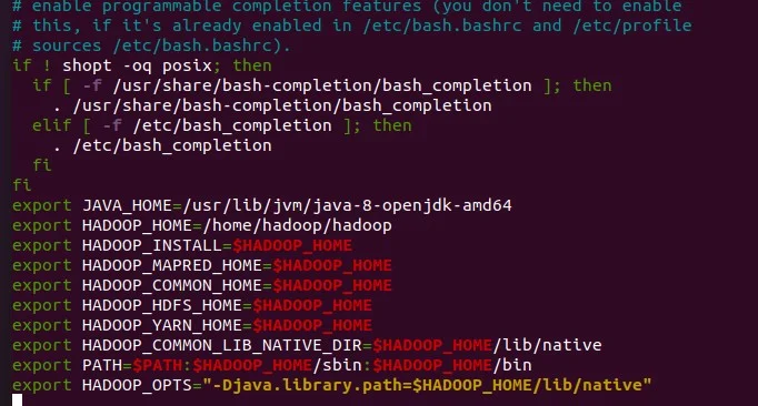 set up java environment variables in Hadoop