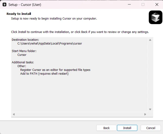 setting up cursor ai