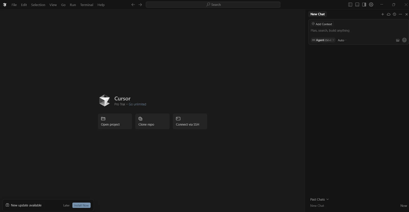 setting up cursor ai enviroment