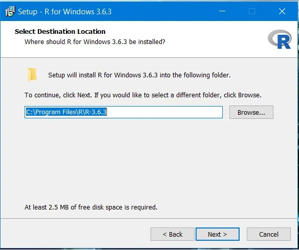 setup r for windows