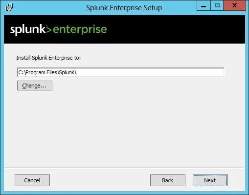 splunk enterprise setup