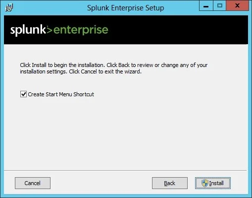 splunk enterprise setup complete