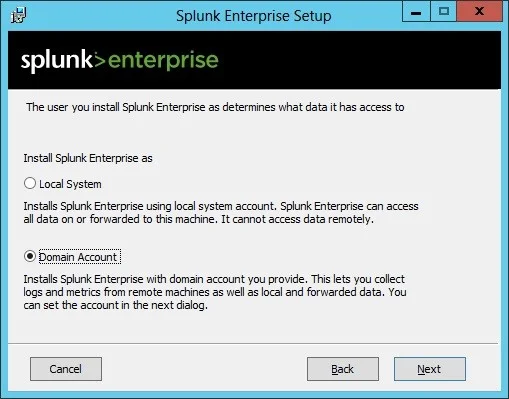splunk enterprise setup steps