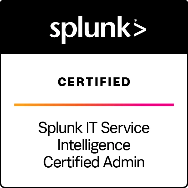 Splunk IT Service Intelligence Certified Admin