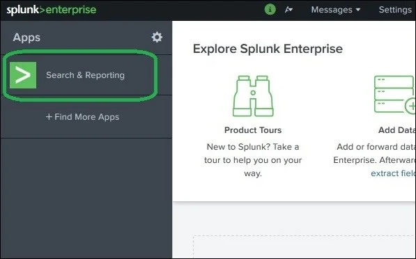 Splunk search and reporting