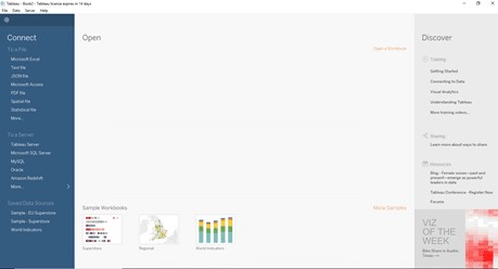 start trail tableau desktop