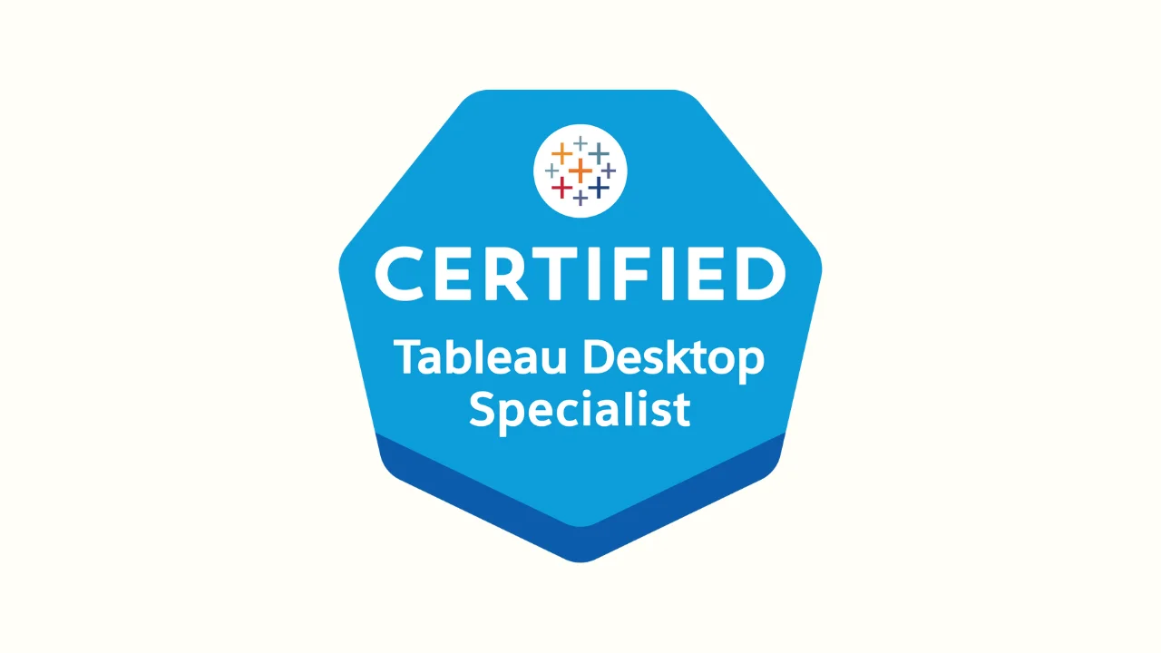 tableau desktop specialist certification