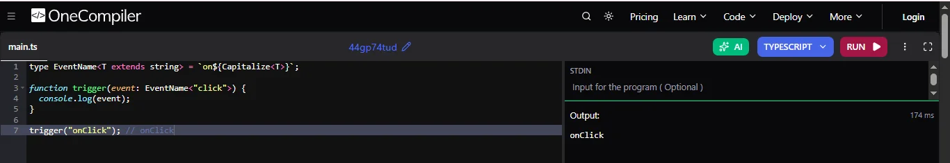 template literal types in typescript