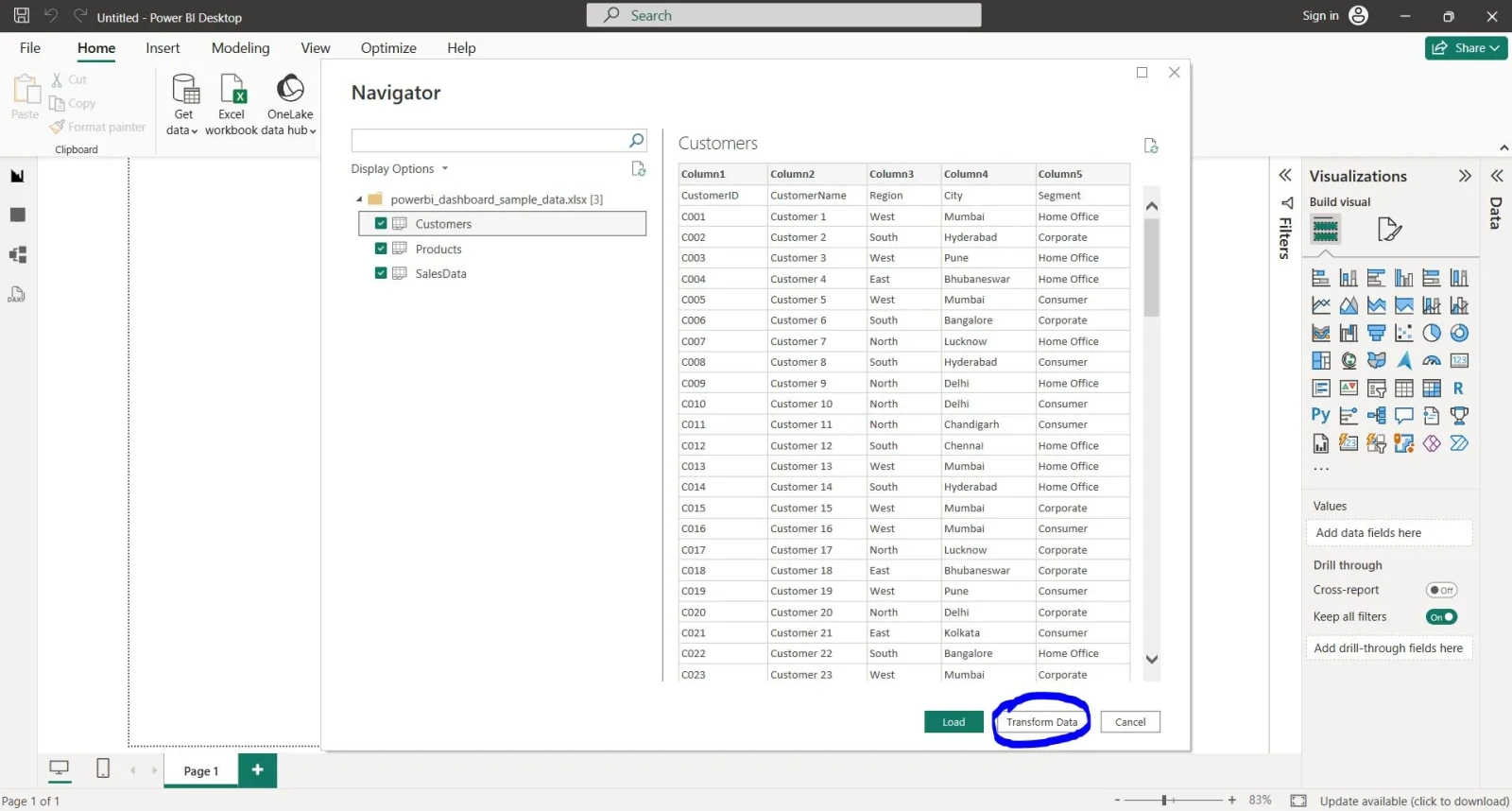Transform and Load Data in Power BI Transform and Load Data in Power BI