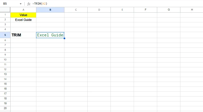 trim excel formula