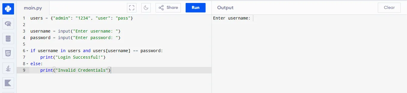 user login system web2py