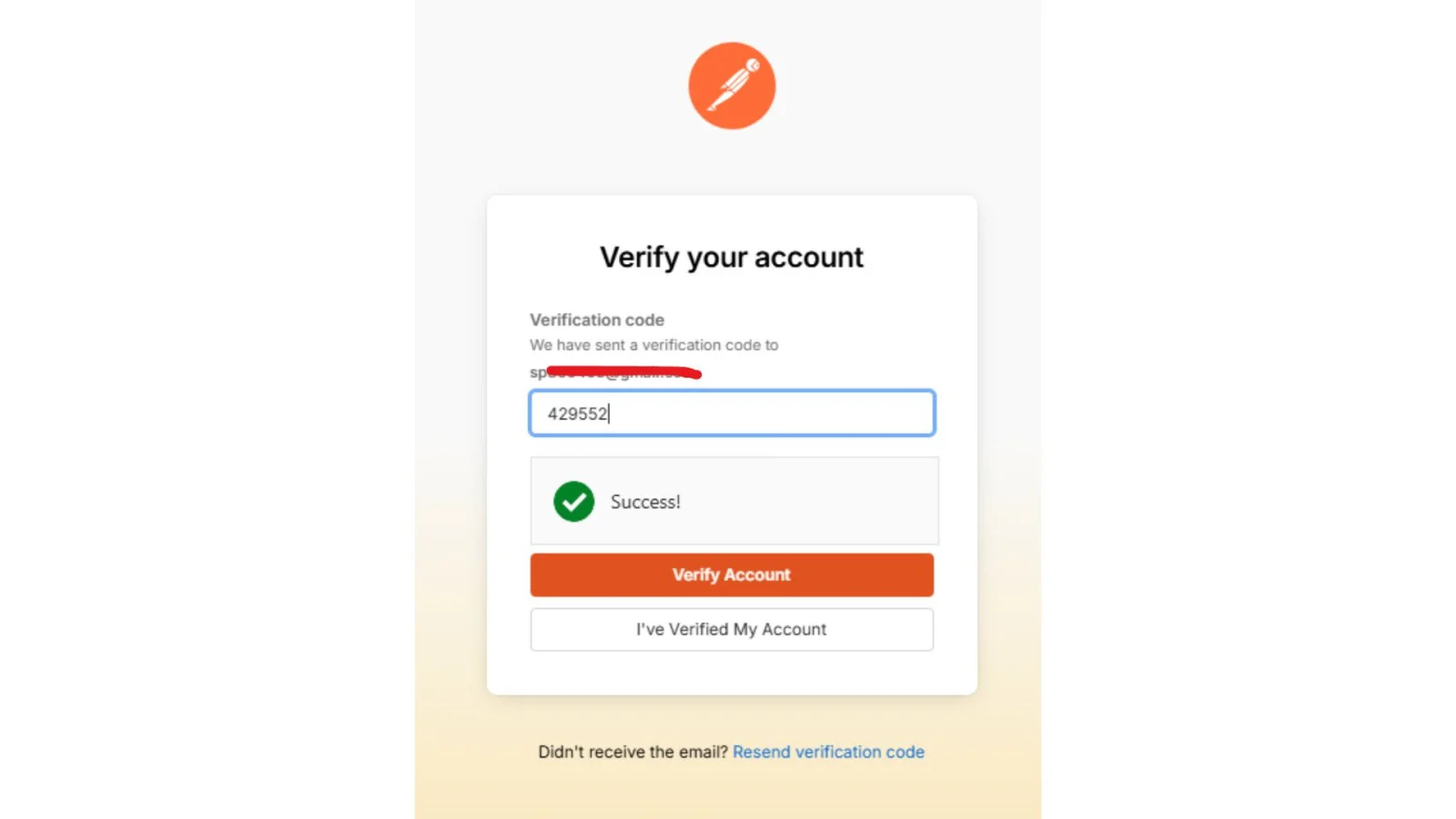 variefy your account