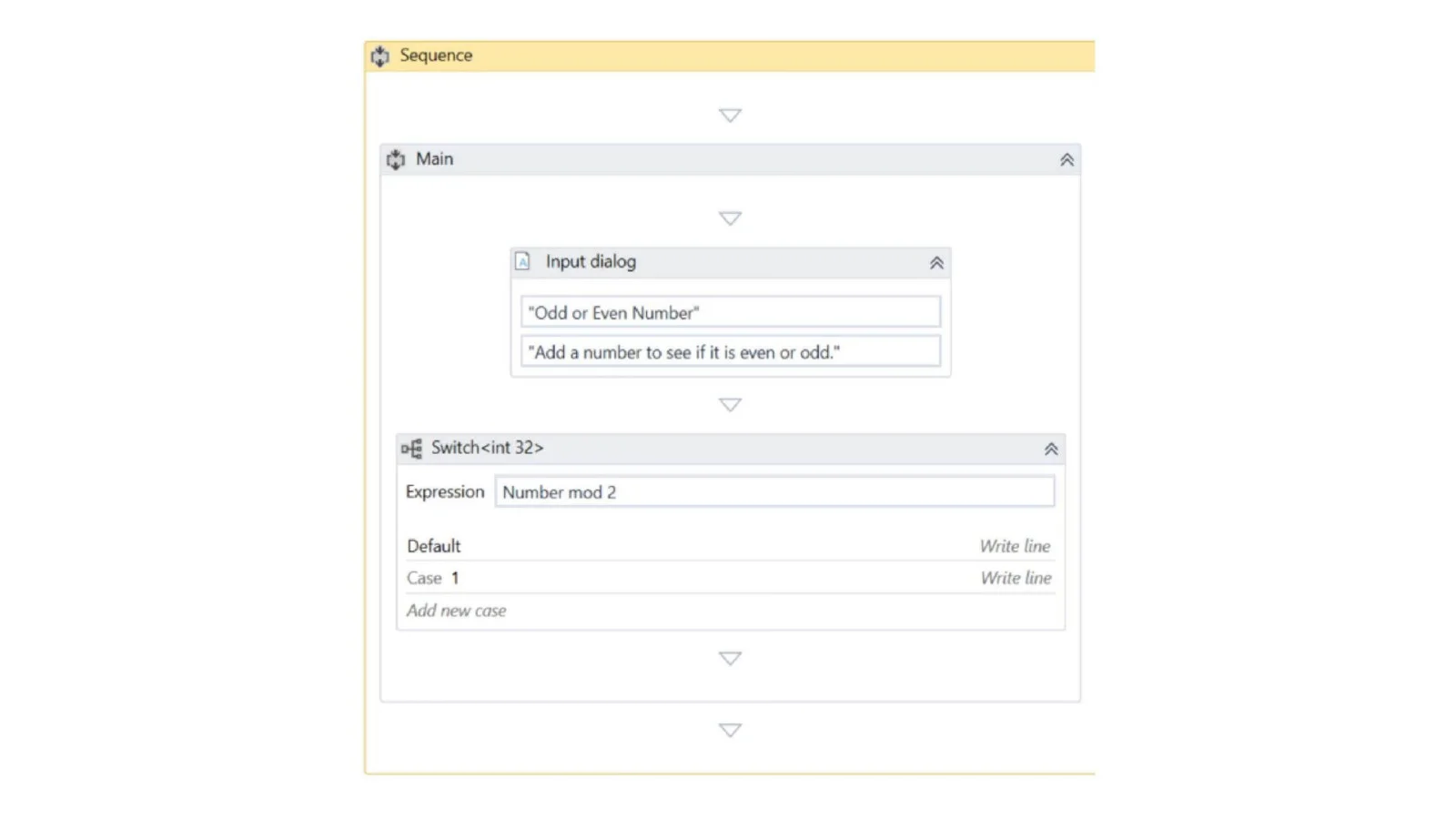 what is switch activity in uipath