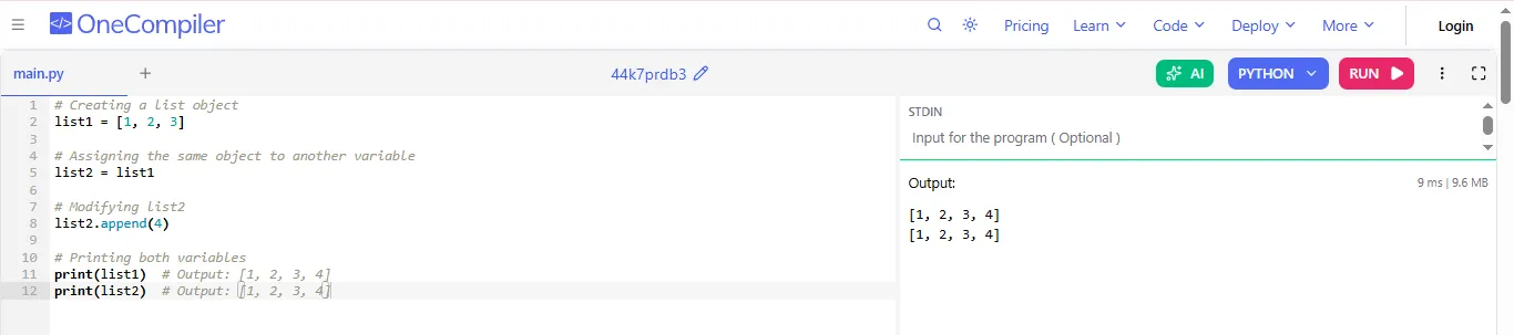 what is an object reference