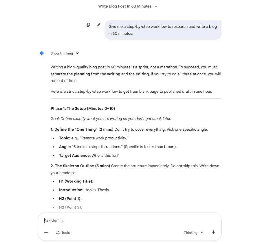 workflow guidance chatgpt vs gemini