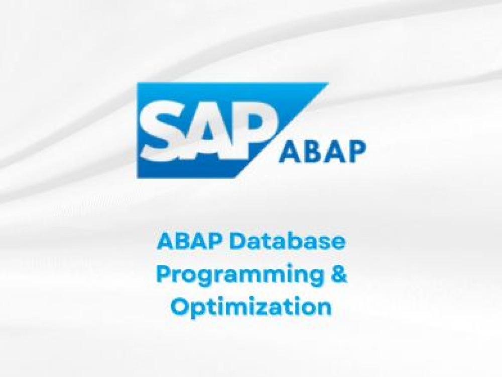 ABAP Database Programming & Optimization | igmGuru