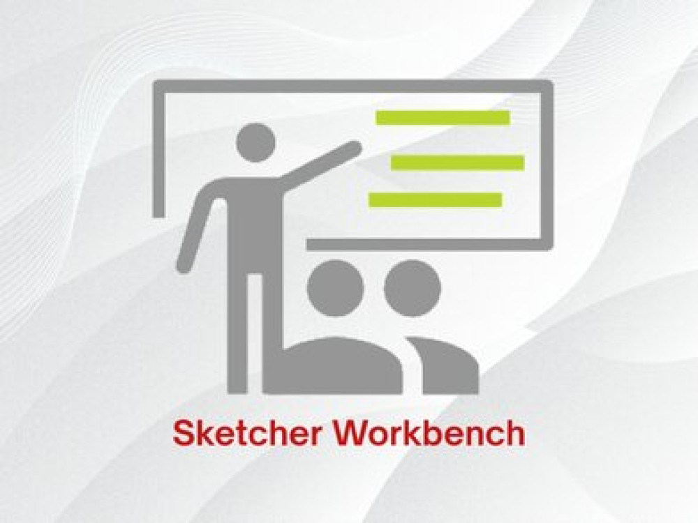 Image of Sketcher Workbench in CATIA