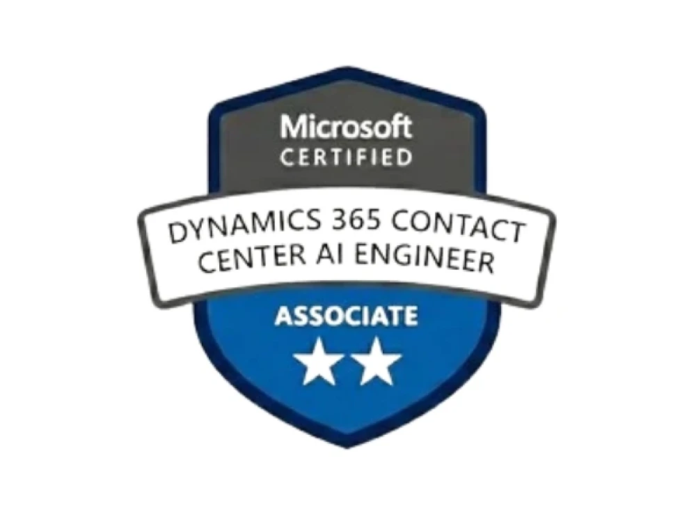 Image of Microsoft Certified: Dynamics 365 Contact Center AI Engineer Associate (AB-250)