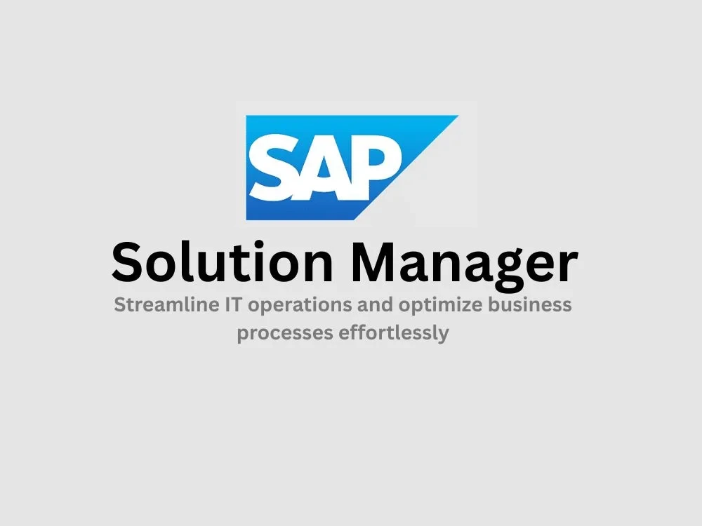 Image of SAP Solution Manager Training Certification Course Online